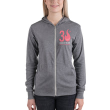 Load image into Gallery viewer, Lightweight zip hoodie (Glow Getter logo on back)
