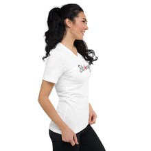 Load image into Gallery viewer, Stonger Unisex Short Sleeve V-Neck T-Shirt
