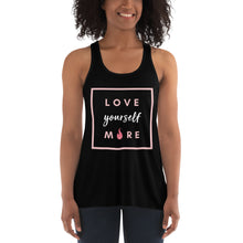 Load image into Gallery viewer, Love Yourself More Women&#39;s Flowy Racerback Tank

