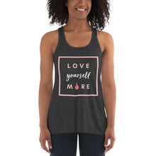 Load image into Gallery viewer, Love Yourself More Women&#39;s Flowy Racerback Tank
